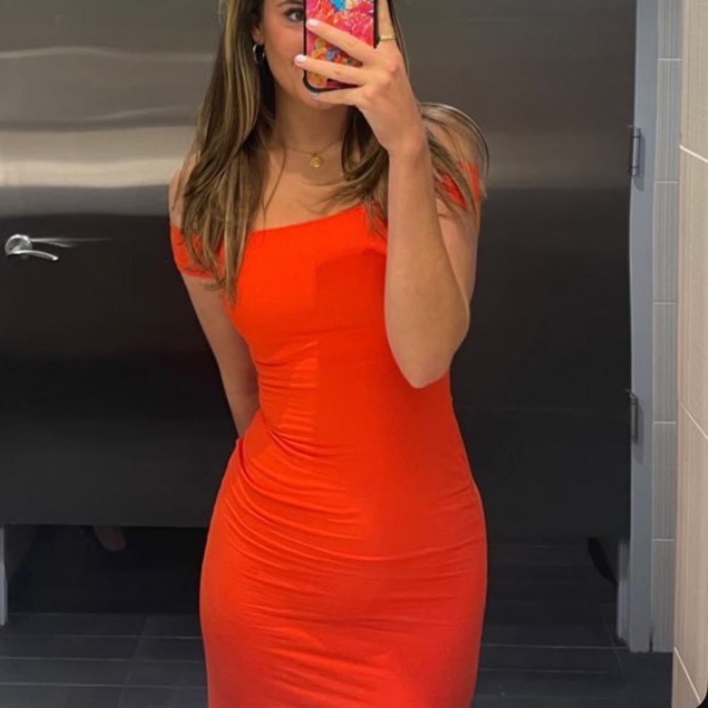 Skims Off The Shoulder Maxi Dress